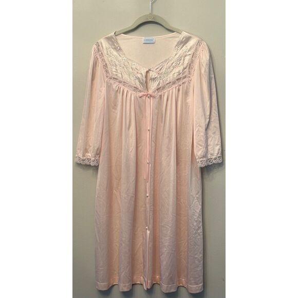 Women's Vintage Pink Lorraine Gown Robe Size Small - Picture 1 of 7